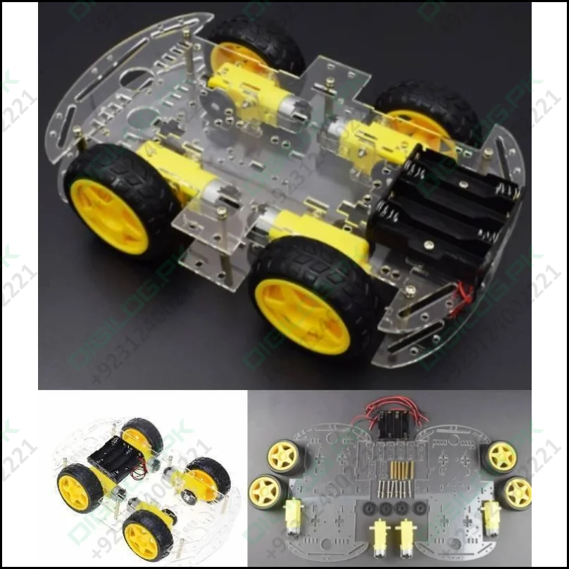 Imported Original 4wd Smart Robot Car Chassis Kit