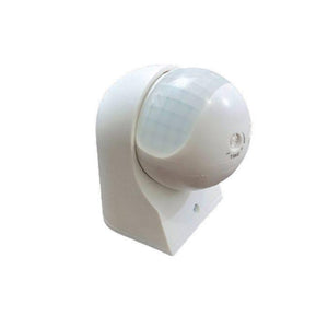 Infrared Sensor Switch PIR Security Motion Sensor With Waterproof,dust-proof,180 Degree Induction Angle Super Long Induction Distance - a white, rounded motion detector with a translucent lens and a small adjustable time dial on the front.
