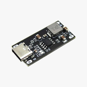 IP2312 Type C USB C Input High Current 3A 5V To 4.2V 4.35V Polymer Ternary Lithium Battery Fast Charging Board Type C USB C Input High Current 3A 5V - a small black rectangular circuit board featuring a USB-C input port, an inductor labeled 2R2, and B+/B- connection pads.