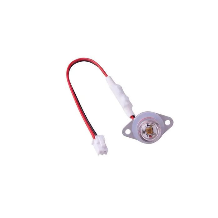 IP68 Waterproof 275nm UV LED Module Screw Installation Uvc LED Lamp DC12V - a round LED module with mounting tabs, a white cable, and a connector.