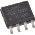 IR2104 IC SMD IR2104S SOP8 Driver - a black 8-pin surface-mount integrated circuit chip with white text printed on its top surface.