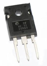Irf 20N60 600V N-channel Power MOSFET ( Used ) - a black three-pin electronic component with the text "YR 6U 53 20N60" printed on its face.