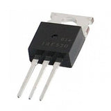 Irf 530 Power MOSFET - a black three-terminal electronic component with a silver metal mounting tab and the text "IRF530" printed on its front face.