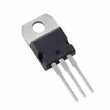 IRF1407 MOSFET Transistor TO220 Package IR N Channel 75V 130A Inverex Solar Inverter - a black electronic component in a TO-220 package with a metal mounting tab and three downward-extending pins.