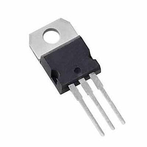 IRF1407 MOSFET Transistor TO220 Package IR N Channel 75V 130A Inverex Solar Inverter - a black electronic component in a TO-220 package with a metal mounting tab and three downward-extending pins.