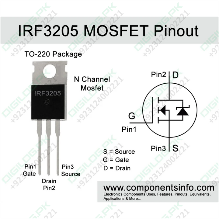 Original Irf3205 n Channel Power Mosfet