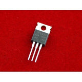 IRFB4115 Power MOSFET N Channel Orignal - a black, three-pin electronic component with a metal mounting tab, shown against a red background.