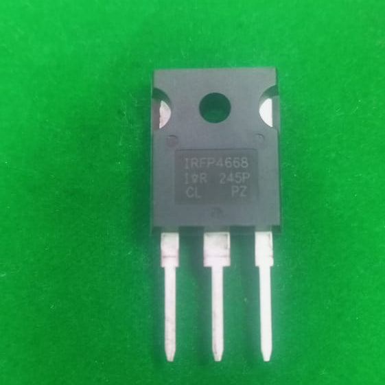 IRFP4668 MOSFET Irfp 4668 IRFP4668 IRFP4668PBF MOSFET N-ch 200V 130A TO-247 - a black TO-247 packaged electronic component with three metal pins, shown against a green background with visible part number text.