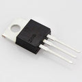 IRFZ44N Power MOSFET Refurb - shown as a black, three-pin electronic component with a silver metal mounting tab on a white background.