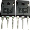 IRGP4063DPBF IRGP4063D GP4063D 600V 96A Transistor TO-247 - two black TO-247 packaged electronic components with three metal pins each, showing GP4063D branding on the front.