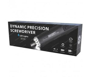 Jakemy JM-Y04 Precision Electronic Screwdriver Set 25 In 1 - the product name, model number, and icons for its features on the side.