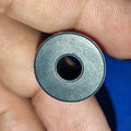 Japanese GT2 3mm Teeth Size 15 Teeth 6.3mm Bore Push Fit Pulley Timing Pulley - a close-up view of the circular metallic pulley showing the central bore hole.