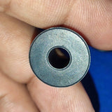 Japanese GT2 3mm Teeth Size 15 Teeth 6.3mm Bore Push Fit Pulley Timing Pulley - a close-up view of the circular metallic pulley showing the central bore hole.