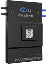 Jk Smart BMS Jk BMS 100A Active Balance JK-BD6A20S10P/12P, 8s 24V 20S Smart BMS 100amp 100Ah For Lithium Battery Protection Module - a black rectangular lithium battery protection module featuring a QR code, P- and B- terminals, and a label with temperature and B1-B24 ports.