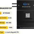Jk Smart BMS Jk BMS BD6A20S15P / BD6A24S15P Active Balance BMS - a black rectangular battery protection board with P- and B- terminals, a QR code, and text listing specifications and ports.