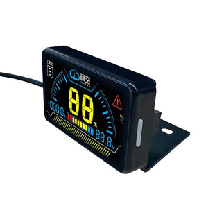 Jkbms 2.5 LCD Power Board Display For Jikong BMS - a black rectangular digital display showing a percentage, voltage, and current reading on its screen.