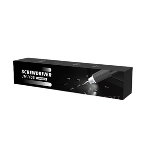 JM-Y05 Precision Electric Screwdriver Set Rechargeable Computer Mobile Phone Repair Electric Batch Electric Screwdriver - shown as a black rectangular product packaging box featuring the product name and a graphic of the screwdriver.