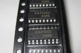 KA3100D Stepping Motor Driver - a close-up shot of multiple black integrated circuit chips housed in a black plastic shipping tray.