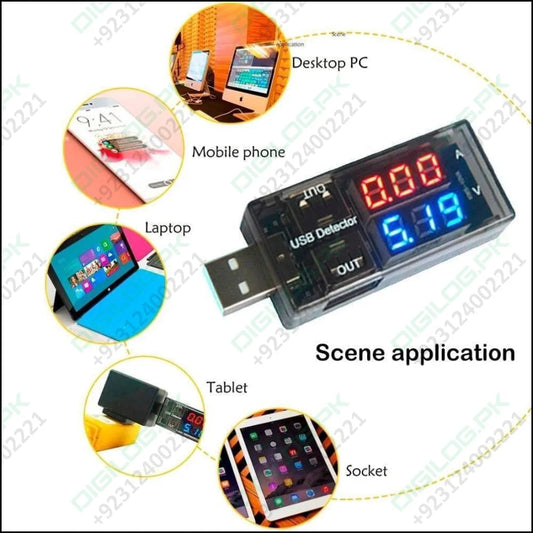 Keweisi Usb Current Voltage Meter Battery Tester