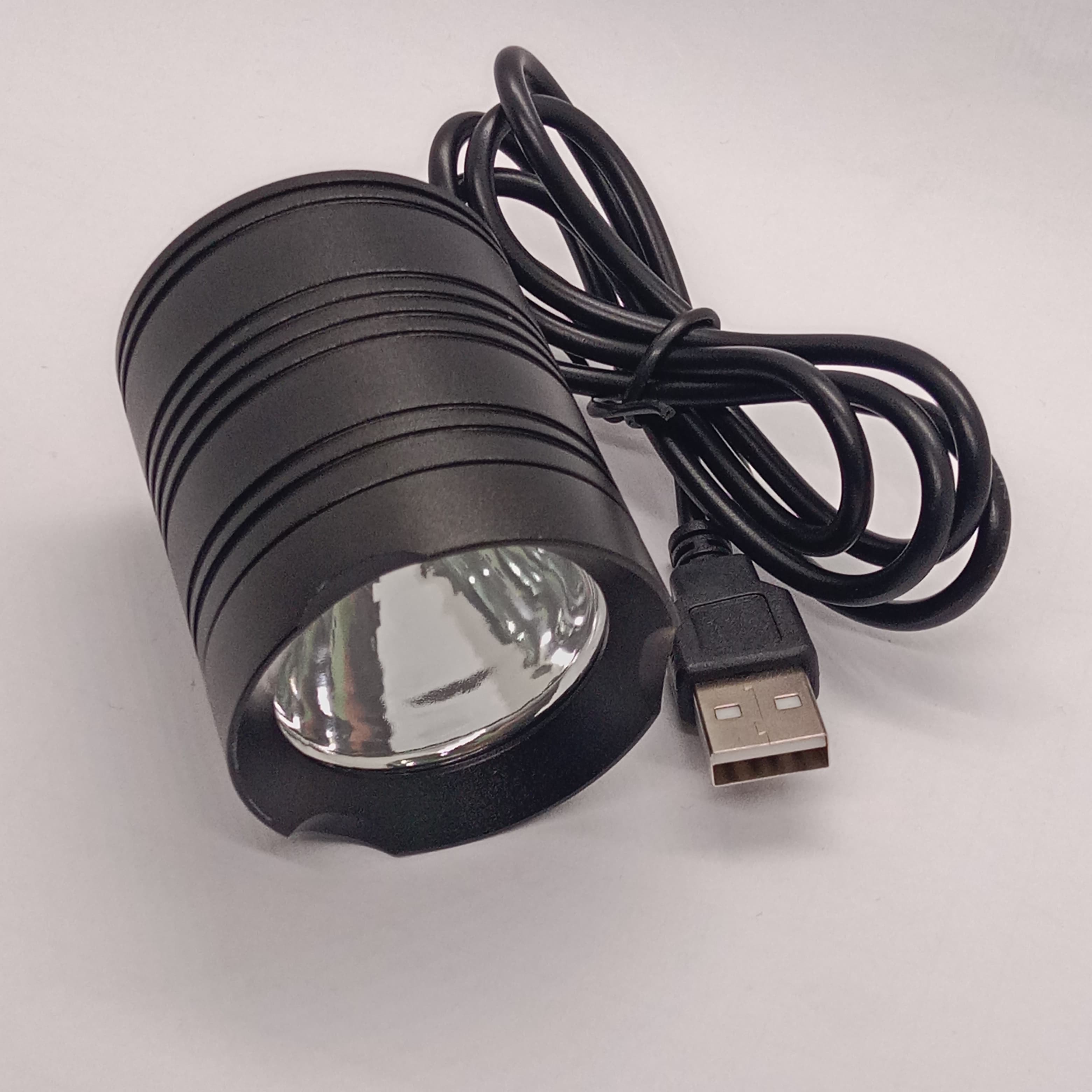 Koocu KC-UV1 Smart Curing UV Lamp Light - a black cylindrical lamp with a reflective interior and an attached USB connector cable.