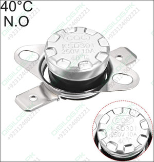 KSD301 Thermostat 40°C/104°F 10A Normally Open N.O Adjust Snap Disc Temperature Switch