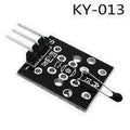 Ky 013 Ky-013 Ky-013 Analog Temperature Sensor Module - a black rectangular circuit board featuring a three-pin header and a small thermistor component.