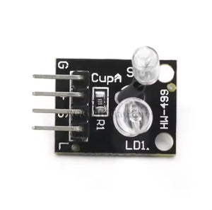 Ky-027 Magic Light Cup Sensor Module - a black rectangular circuit board with four pins, a resistor labeled 103, and two clear LED components.