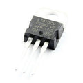 L7810 Voltage Regulator - L7810CV voltage regulator in a black TO-220 package with three silver pins and a metal mounting tab, viewed from a slightly elevated angle.