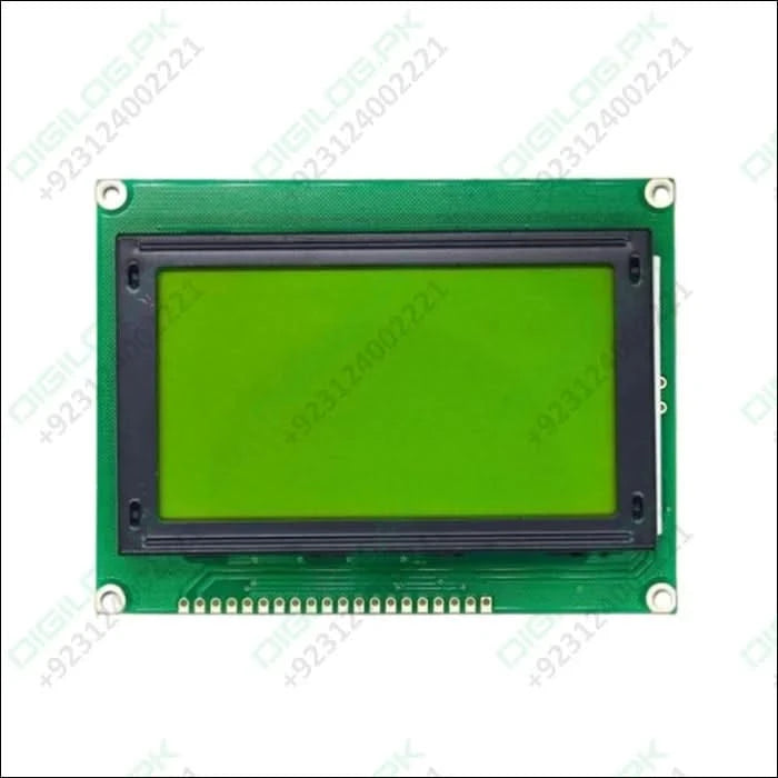 128x64 Yellow/Green color LCD display module (JHD12864E) in Pakistan