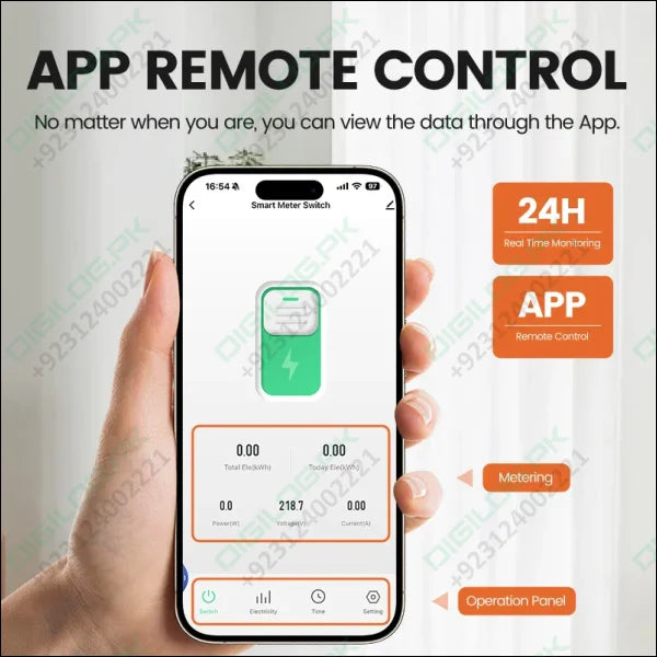 LARKKEY Programmable Wifi Breaker TUYA Smart Circuit Breaker Power Metering Over Current Under Voltage Protection DIN