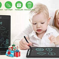 LCD Writing Tablet HSD1200 12 Inch Paperless Student Family Office School Notes - a black tablet displaying an Eiffel Tower drawing, a second tablet with fruit drawings, a stylus, and gift boxes.