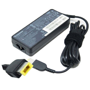 Lenovo Laptop Charger 90W 20V 4.5A USB Slim Tip Power Adapter - a black rectangular power brick with a yellow USB-style connector and attached cable.