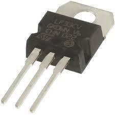 LF33 3.3V Low Dropout Regulator - a black three-pin electronic component in a TO-220 package with a metal mounting tab.
