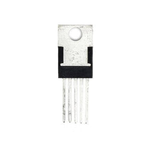 LM2576T 12V 3A IC Reg Buck Voltage Regulator - shown as a black and silver electronic component with five metal pins and a mounting hole.