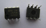 LM393 Dual Differential Comparator IC - shown as two black, eight-pin integrated circuit chips with white text markings on a plain white background.