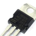 LM7815 Voltage Regulator - a black three-terminal electronic component in a TO-220 package with a metal heat sink tab and printed text.