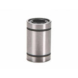 Lm8uu 8mm 8x15x24mm Ball Bearing Bush Bushing For CNC And 3d Printer Pparts - a cylindrical, metallic silver linear motion bearing with black seals at both ends.