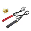 Long-range High-gain 2g GSM Antenna 868MHz 915MHz Patch Antenna - two black antennas with cables, SMA connectors, and a close-up of a connector.