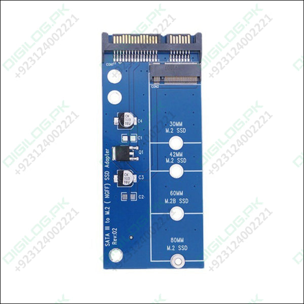 M.2 NGFF SSD to SATA 3.0 Adapter Card B-Key / B+M Key – 6Gbps Converter