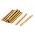 M3X55MM Female To Female Thread Brass Hex Standoff PCB Pillar Spacer - a group of several gold-colored hexagonal metal spacers on a white background.