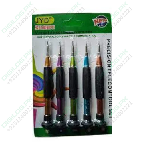 5 in 1 M8222 Precision Screwdriver Set Multi Color For Mobile Repair In Pakistan