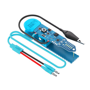 MAANT KJ-08 universal phone repair power clip with banana plugs, spring clamp and black ground clip