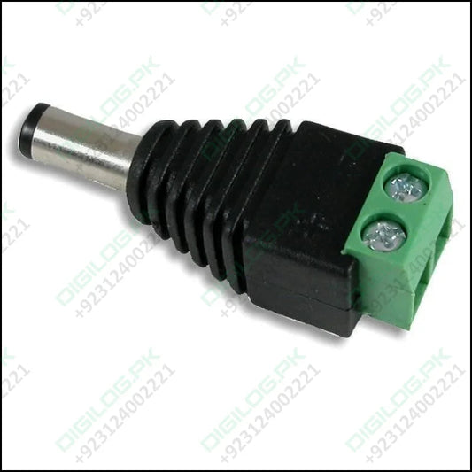 Male 2.1mm x 5.5mm Dc Power Plug Jack Adapter Wire Connector