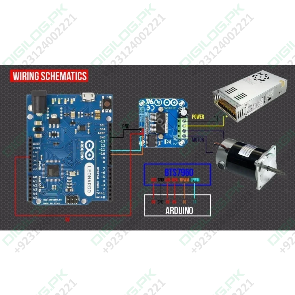 Ibt2 Bts7960b Bts7960 43a H-bridge Motor Driver Module