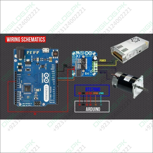 Ibt2 Bts7960b Bts7960 43a H-bridge Motor Driver Module