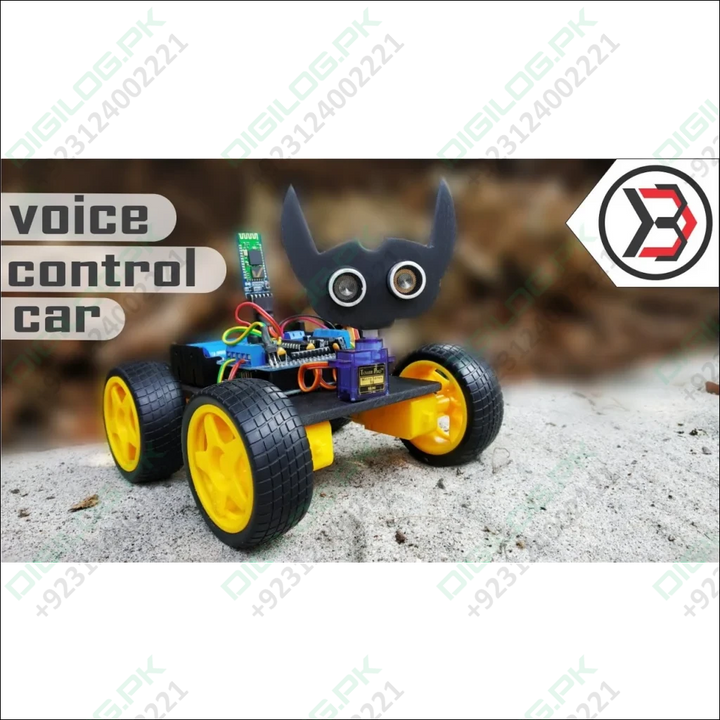 Arduino Voice Controlled Car Kit with Uno R3, Motor Driver Shield & 4WD ...