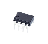 MC33262 DIP IC | High-performance PWM Controller - a black, rectangular electronic integrated circuit component with eight metal pins extending from its base.