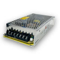 Meanwell 120W 5A 24V 5A Meanwell Power Supply - a silver rectangular metal unit with a perforated top, screw terminal block, and a white adjustment knob.