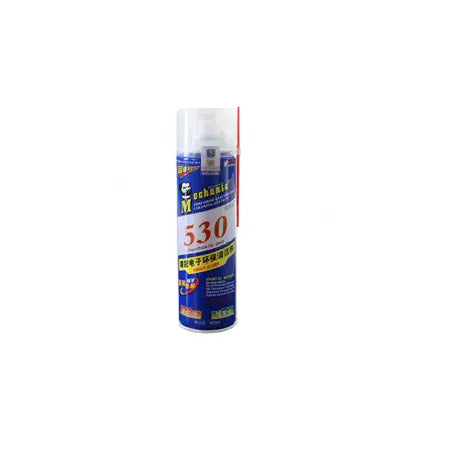MECHANIC 530 PRO ECO FRIENDLY CLEANER - Cleaning Solution - blue cylindrical aerosol spray can with a clear plastic cap, red straw applicator, and label featuring the text "530" and "mechanic".