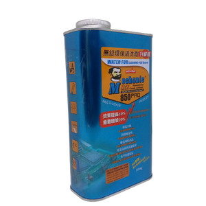 Mechanic 850 Pro Water For Cleaning PCB Board - a rectangular blue metal canister with a silver screw cap and product labels in English and Chinese.
